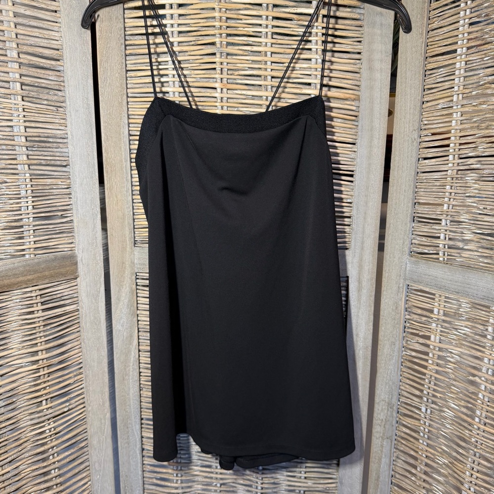 Express Crossback Spaghetti Strap Square Neck Tank Top - size Large